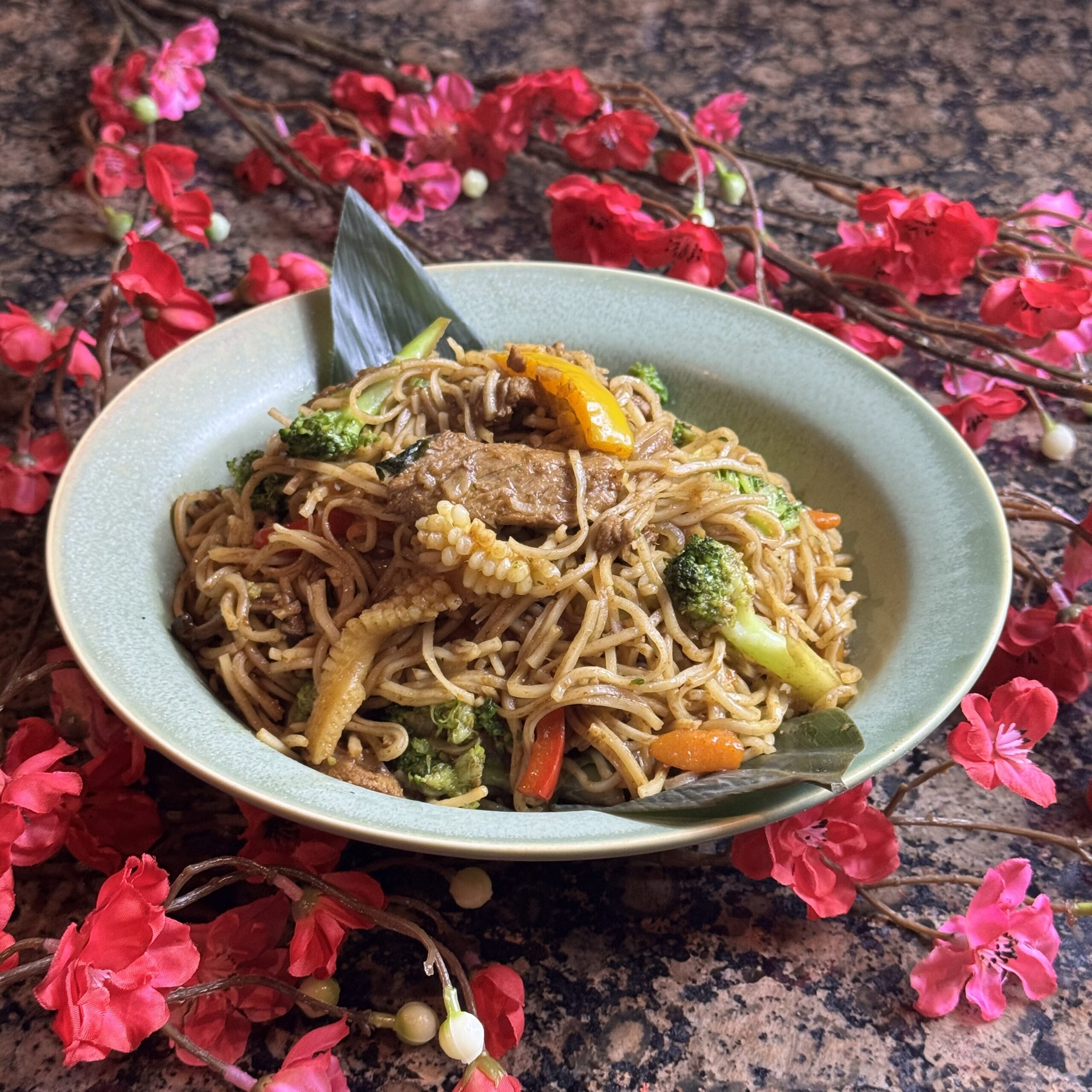 Nouilles sautées au bœuf